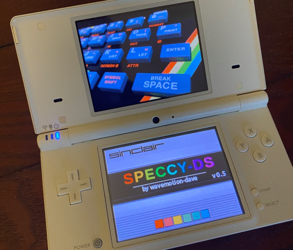 SpeccySE 1.5 Released: ZX Spectrum Emulator for Nintendo DS/DSi Gets a Major Update